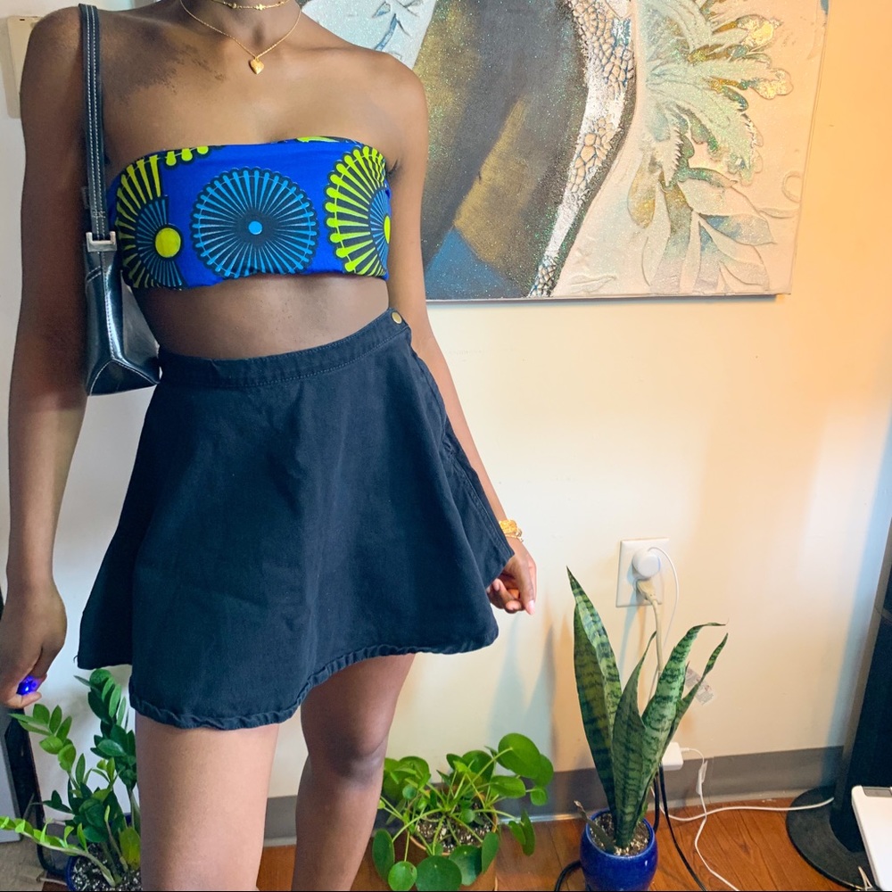 American apparel black circle skirt